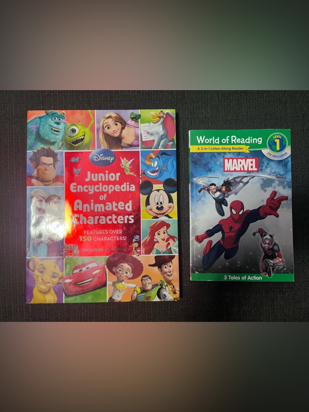 Disney Junior Encyclopedia of Animated Characters and Marvel Book with CD
